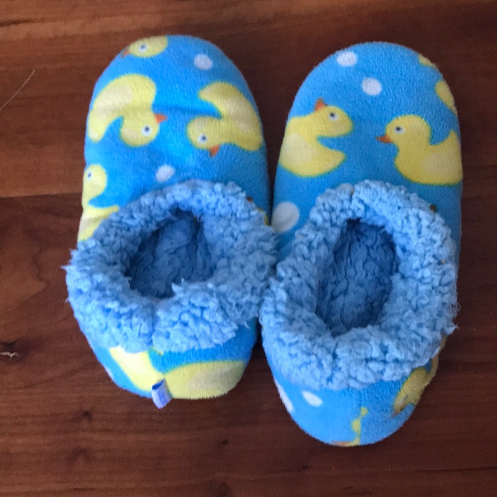 Rubber ducky slippers